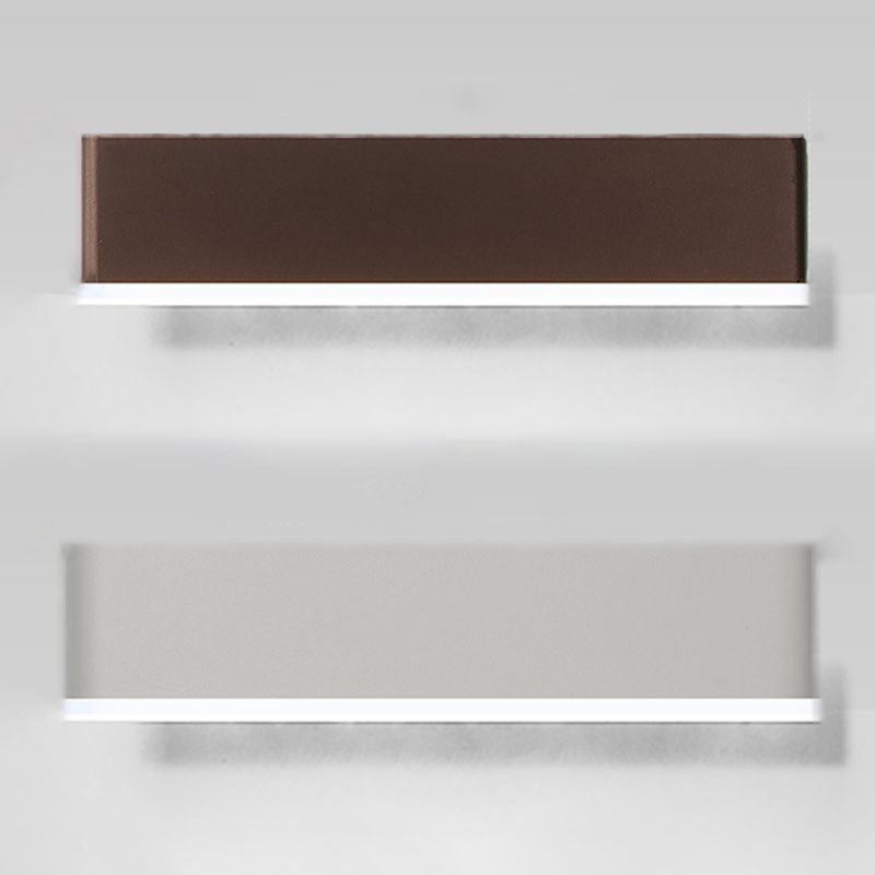 Modern Simple Wall Light Rectangle Shape Wall Lamp with Acrylic Shade for Bedroom