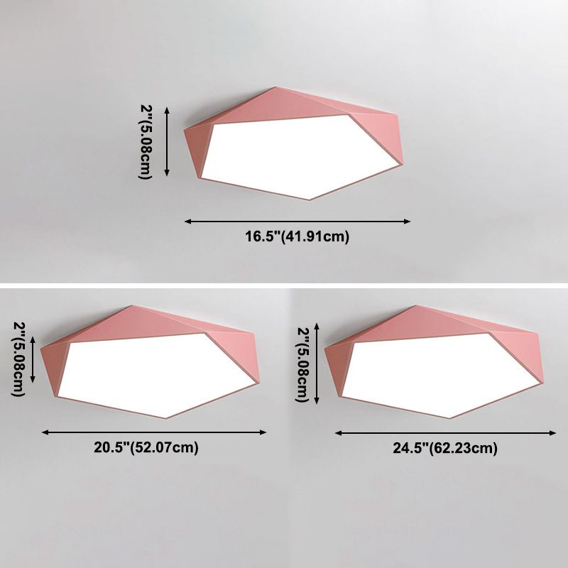 Nordic flushmountlights plafonnier macaron coloré pour salon