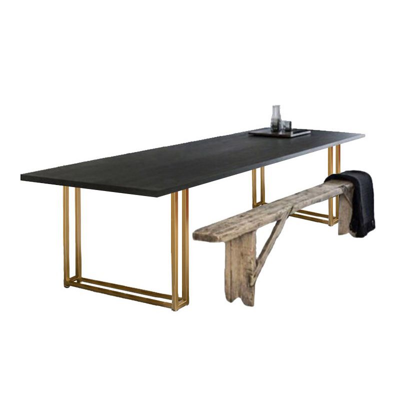 Colección de comedor de madera sólida de pino mesa de rectángulo de lujo tradicional