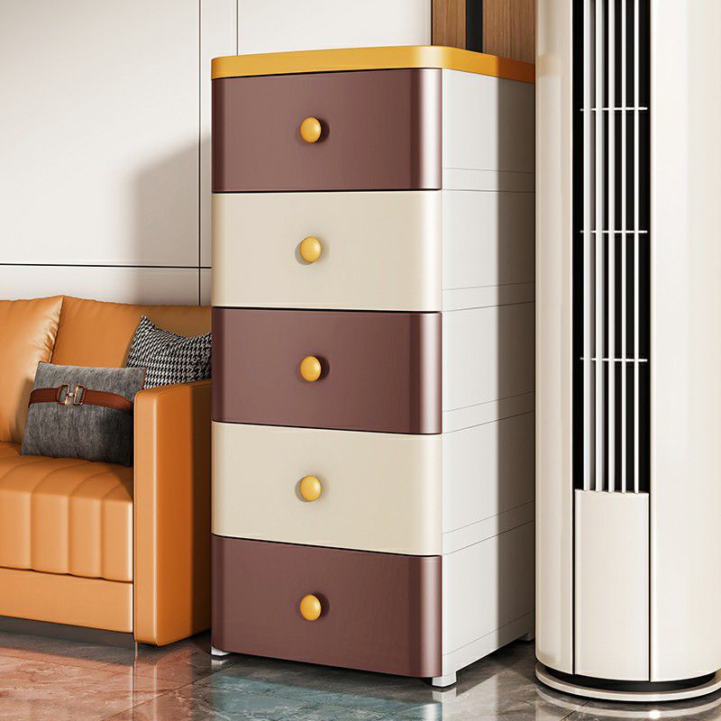 Contemporary Wardrobe Armoire with Legs Plastic Storage Cabinet