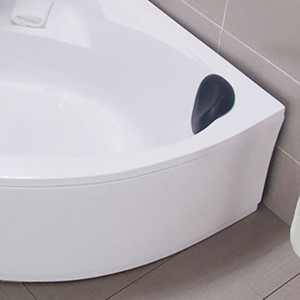 Modern Corner Acrylic-Fiberglass Bathtub Soaking Bathtub with Seat