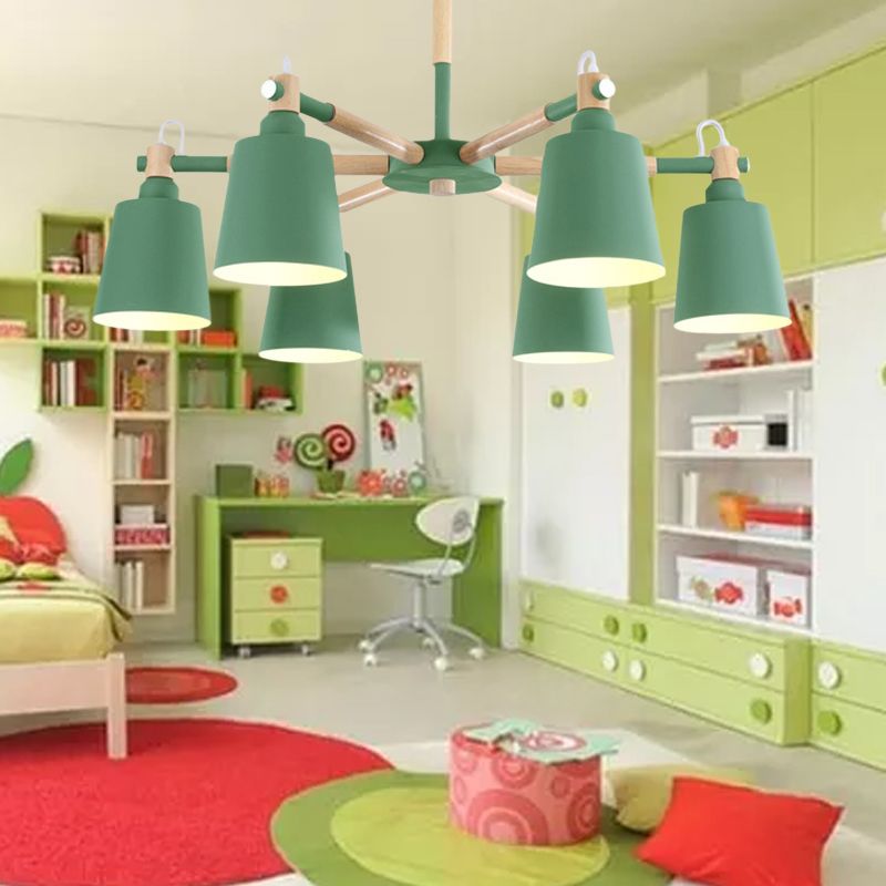 Macaroon suspendu lampe à lampe effilée en métal des lumières suspendues pour le salon
