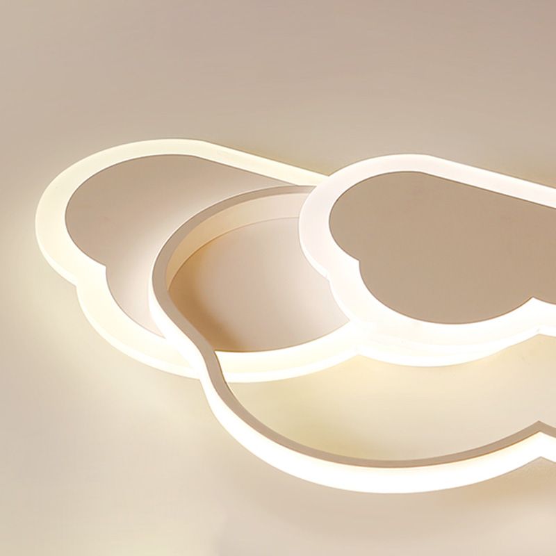 Lampada a LED moderna Lampada a montaggio a filo nordico con ombra acrilica per la stanza dei bambini