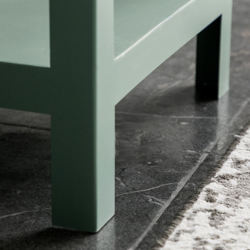 Scandinavian Shelf Bookcase Metal Standard Book Shelf with Rectangular Shelves