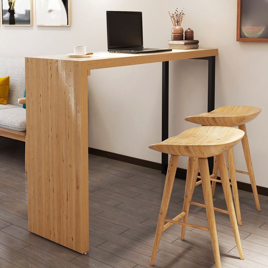 Contemporary Pub Set 1/2/3 Pcs Solid Wood Counter and Bar Stools