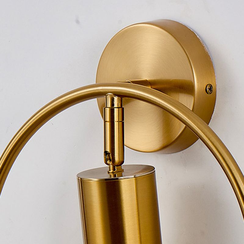 Cylindrical Metal Spotlight Wall Sconce Nordic Style Simplicity Bedside Reading Light for Bedroom