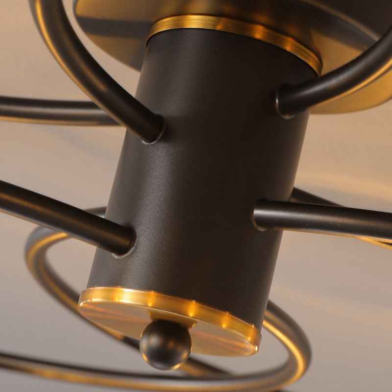 Modern Style Spherical Shape Ceiling Light Glass Multi Light Ceiling Light for Restaurant