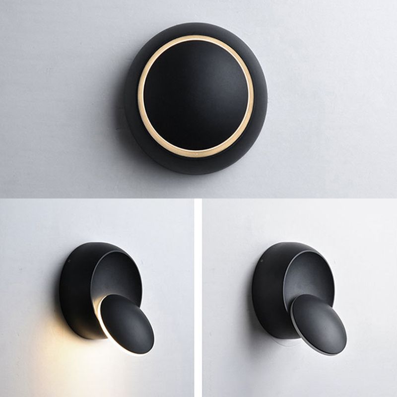 Disc rotondo Disc Acrilico Apparecchi per illuminazione a parete Lampada moderna a parete per camera da letto