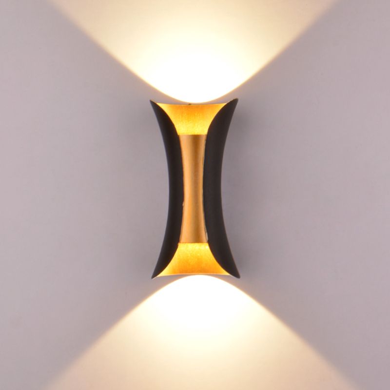 Moderner Stil Geometrischer Schatten Wandleuchten Metall 2 Leuchten Wandmontierte Beleuchtung