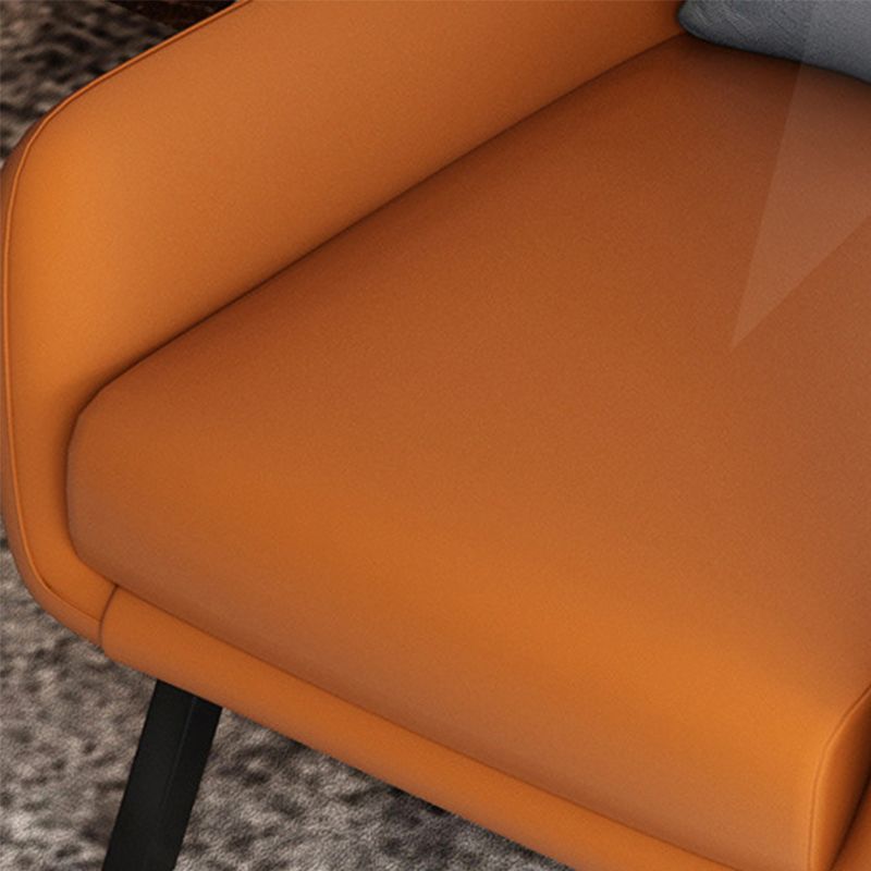 Glam 27.56" Wide Pillow Back Sponge Flared Arms Wingback Chair