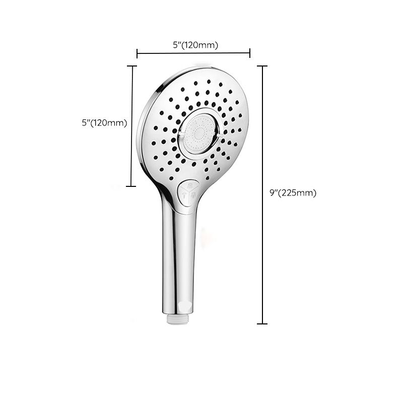 Contemporary Shower Head Combo Metal Round Handheld Shower Head