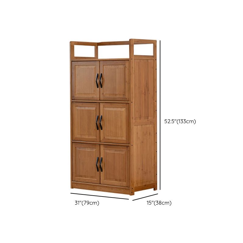 14.96 inch Wide Wooden Storage Cabinet with Door for Living Room