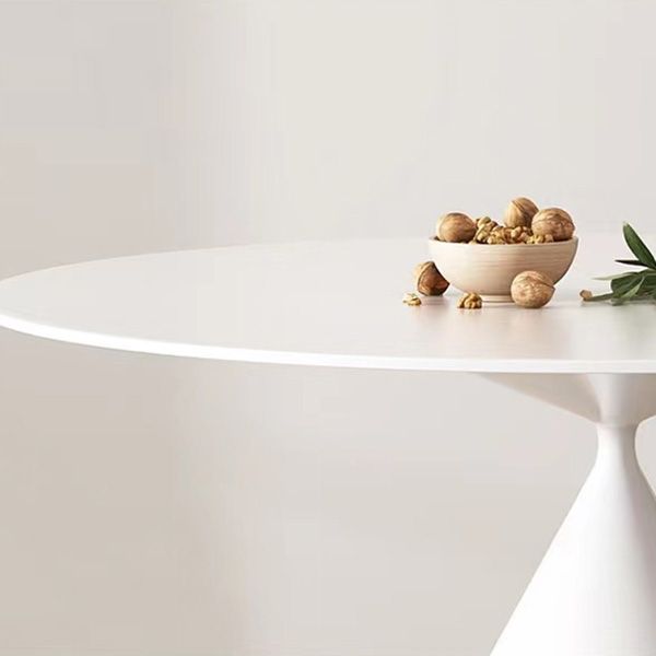 Modern Dining Round Table Sintered Stone Table with Metal Leg for Home