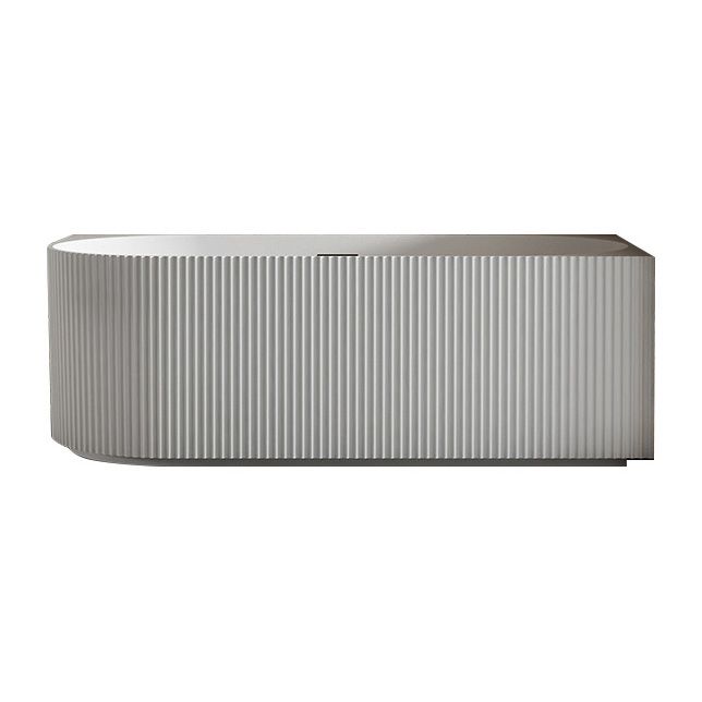 Back to Wall Soaking Bathtub Modern Acrylic Antique Finish Bath Tub