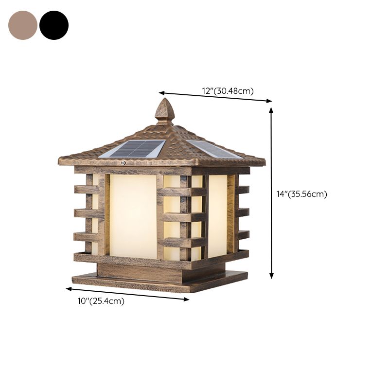 Simple LED Pillar Light Household Solar Lighting Fixture for Garden
