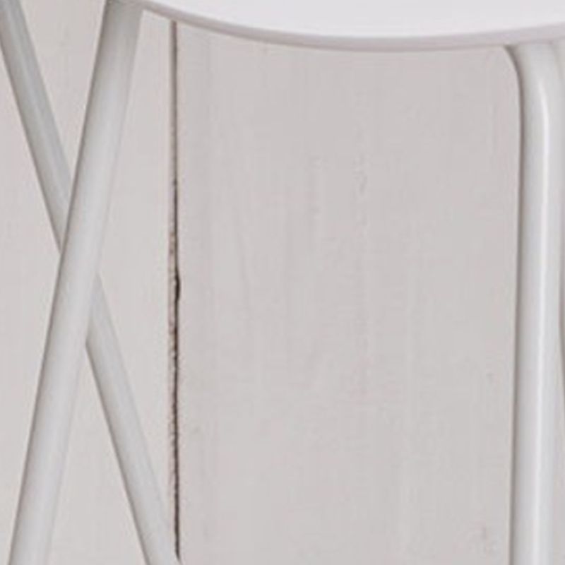 Modern Backrest Counter Stool Iron Cashier Bar Stool with Plastic Seat