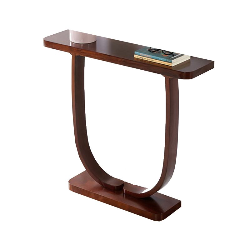 Rectangle Shape Contemporary Console Table Brown Wood Console Sofa Table