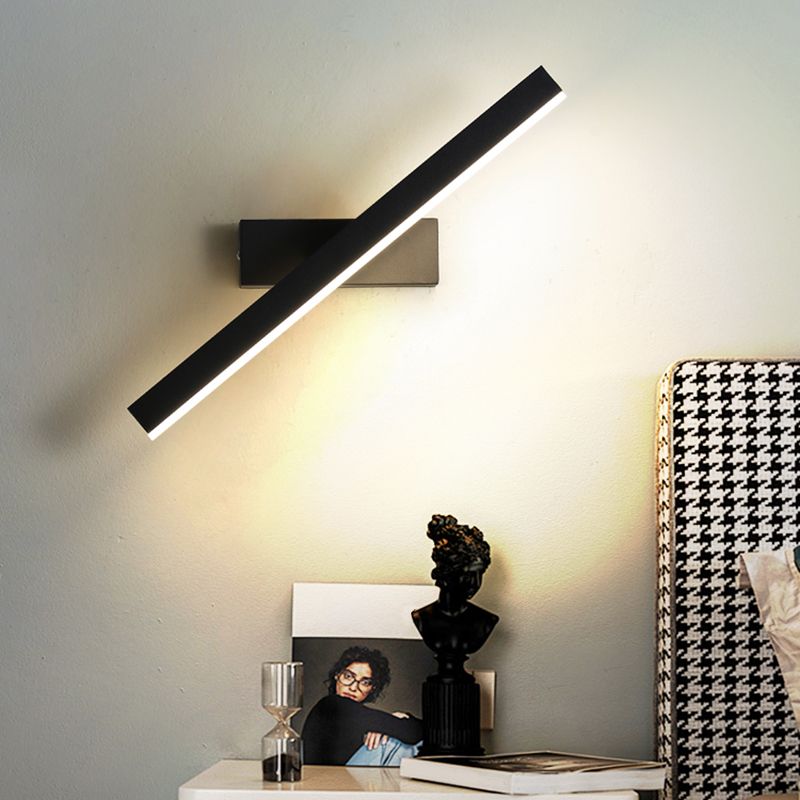 Moderna Nordic Style Lineal Wall Donce Aluminium 1 Light Sponces for Study Bedroom