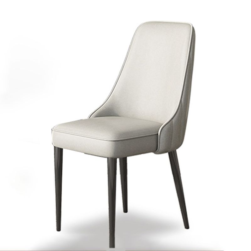 Glam Dining and Accent Chairs Indoor Parsons Curved Side Chair