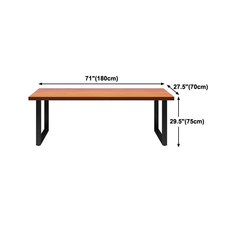 Modern Style Office Desk Rectangle Solid Wood Desk for Home Use