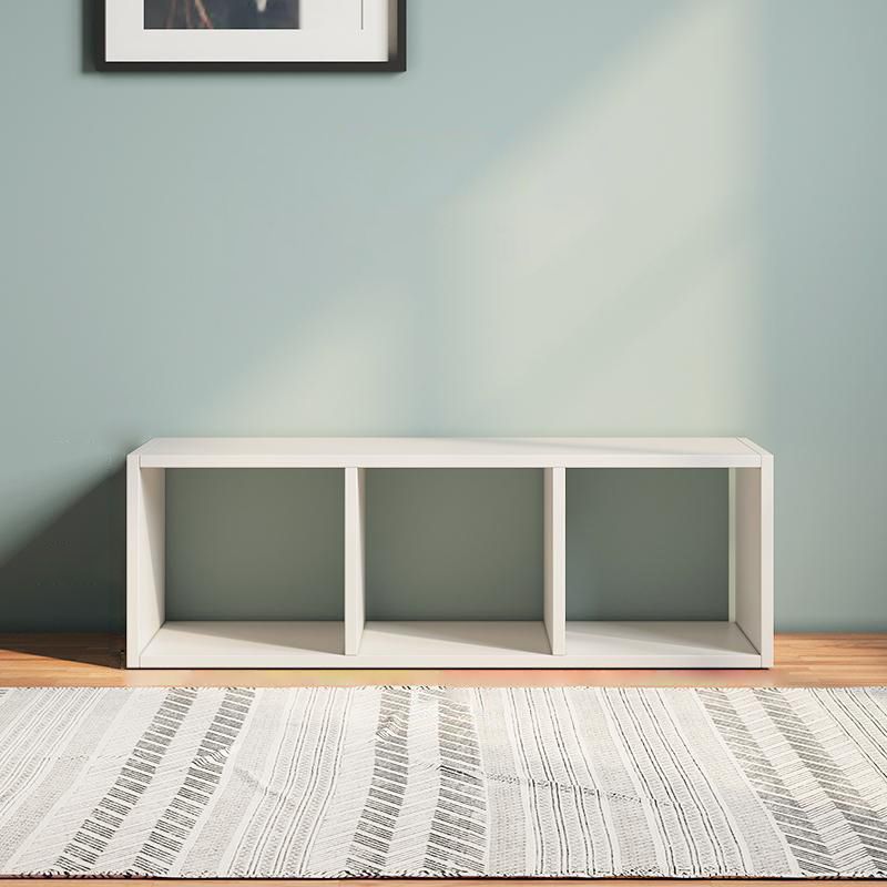 Matter Finish Cube Bookcase Contemporary Wooden Shelf Bookcase