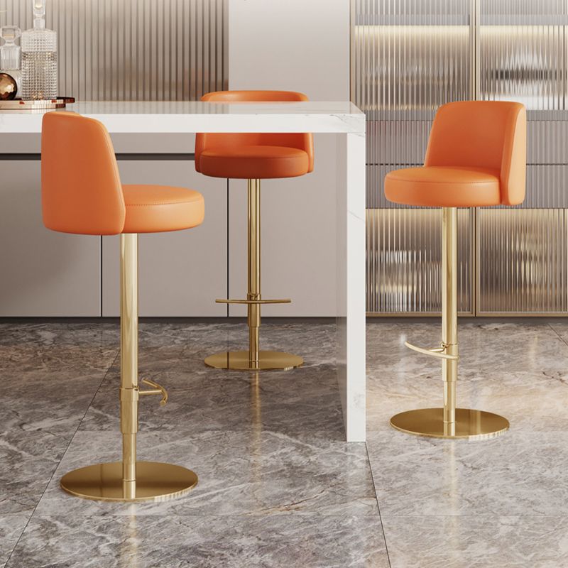 Glam Bar Stool Adjustable Height Counter Stool for Bristol with Swivel