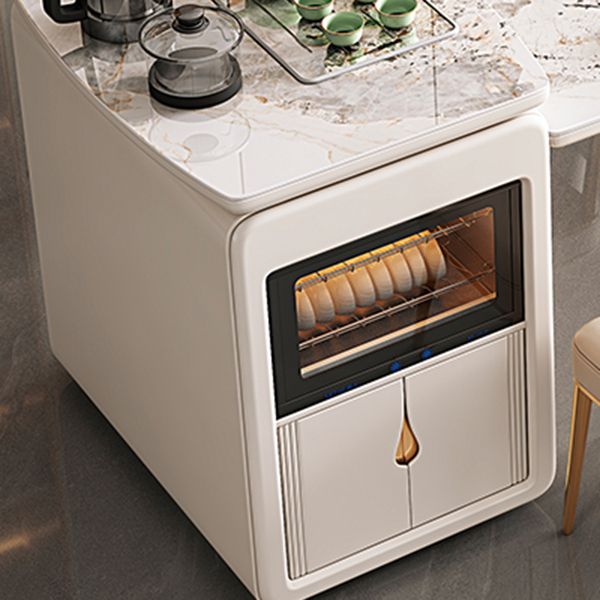 Glam Kitchen Stone Furniture 2/3/5/6/7 Pcs Standard Height Versatile Dining Room Table Set