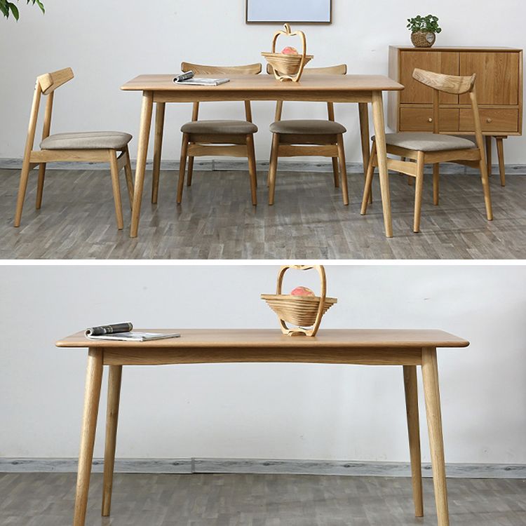 Solid Wood 4 Legs Dining Site Table eigentijdse dinette tafel voor thuiskeuken