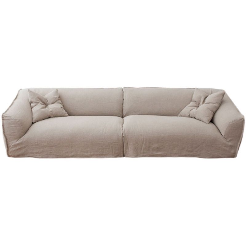 Modern Cotton Blend Sofa 38"W Pillow Top Arm Sofa for Living Room