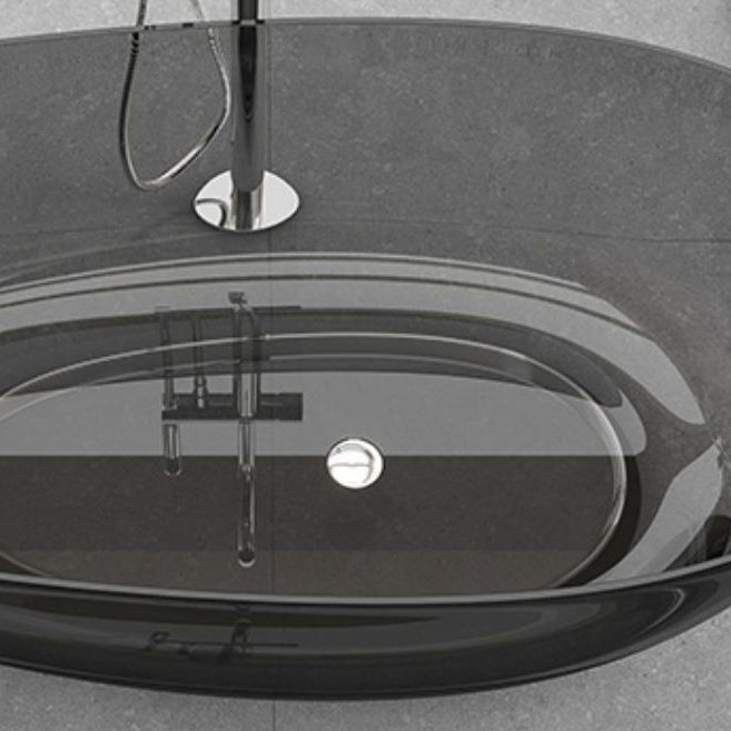 Antique Finish Soaking Bathtub Oval Stand Alone Modern Bath Tub