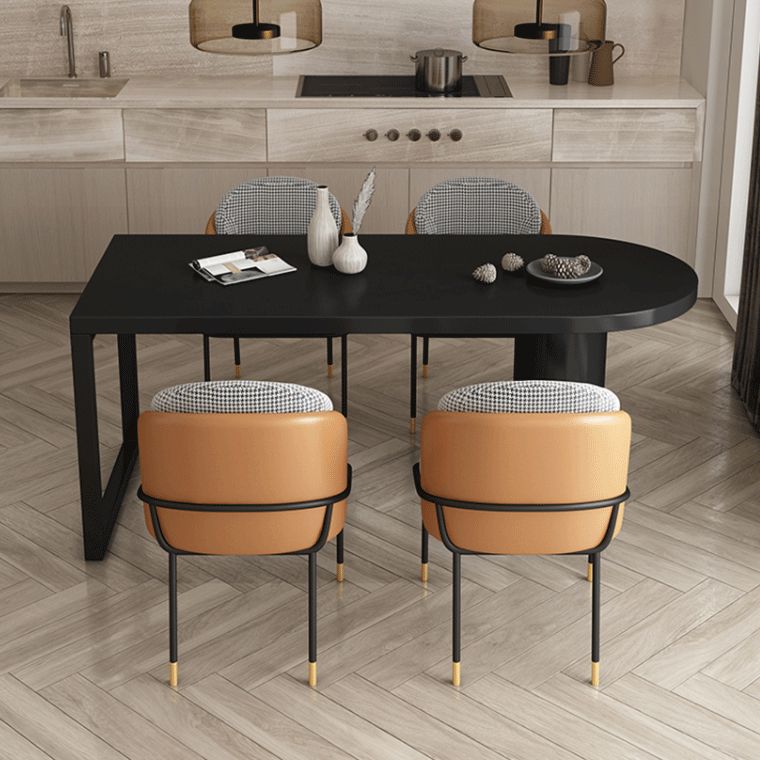 Contemporary Style Dining Table Double Pedestal Dining Site Table for Home