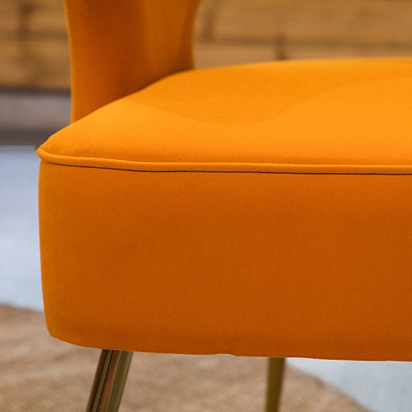 Fauteuils de salle à manger en métal nordique, chaise latérale à dossier ouvert pour Restaurant