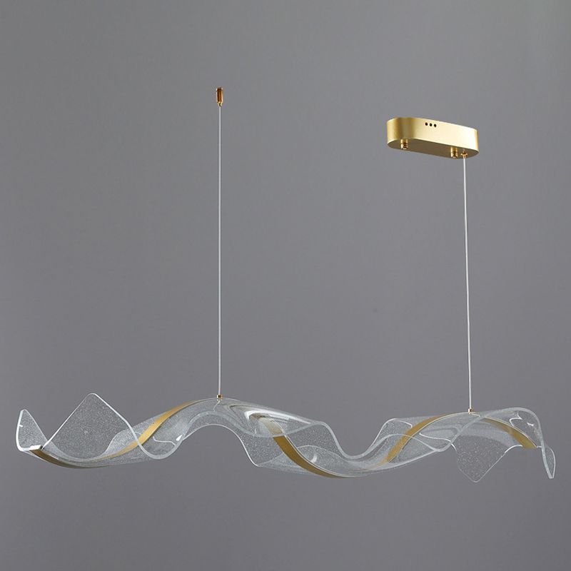Nordic Island Lighting Fixture Acrylic LED Pendant Light for Dining Room