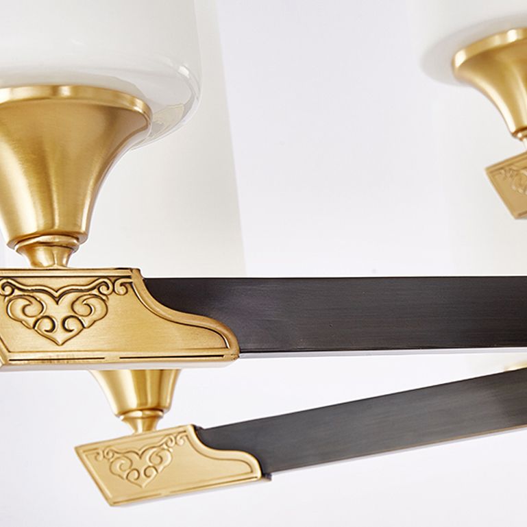 Modern Minimalism Style Cylindrical Hanging Chandelier Copper Ceiling Chandelier