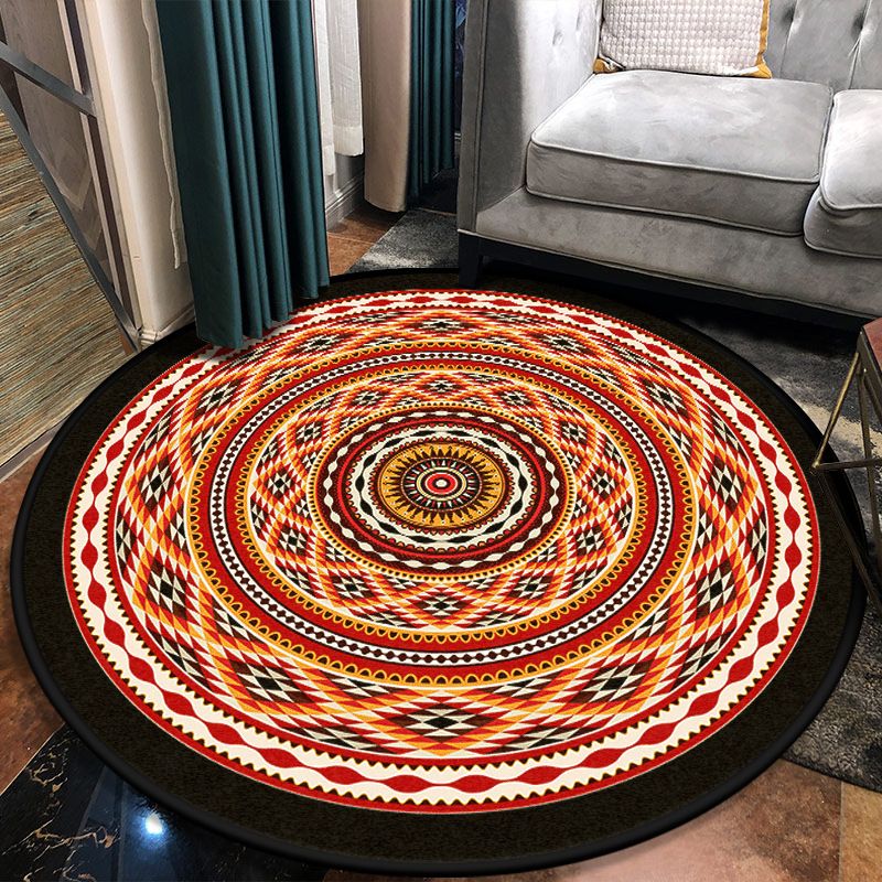 Multi Colored Moroccan Area Rug Synthetics Seamless Geometric Shapes Rug 356 Carpet for Living Room