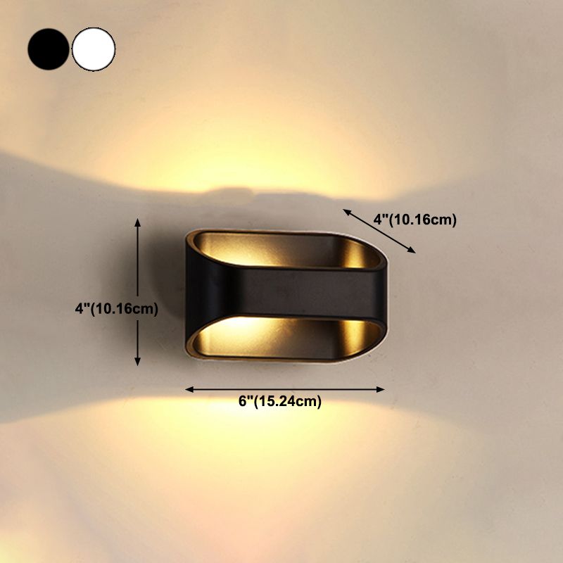 Luz de la plataforma geométrica de estilo moderno de muro de metal LED LED LITING