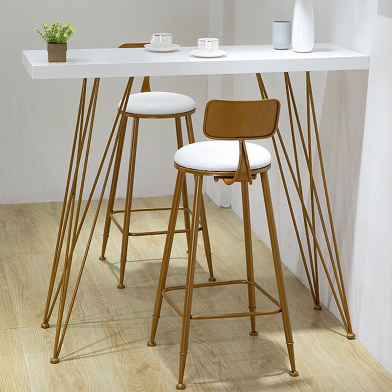 Contemporary Rectangle Bistro Accent Dining Table Legs Indoor Patio Bar Table