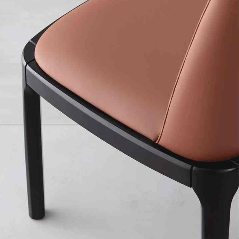 Wood Industrial Indoor-Outdoor Side Chair Parsons Dining Chair