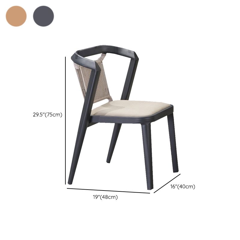 Modern Style Bistro Set 2/3 Pcs Wooden Top Metal Base Bistro Set