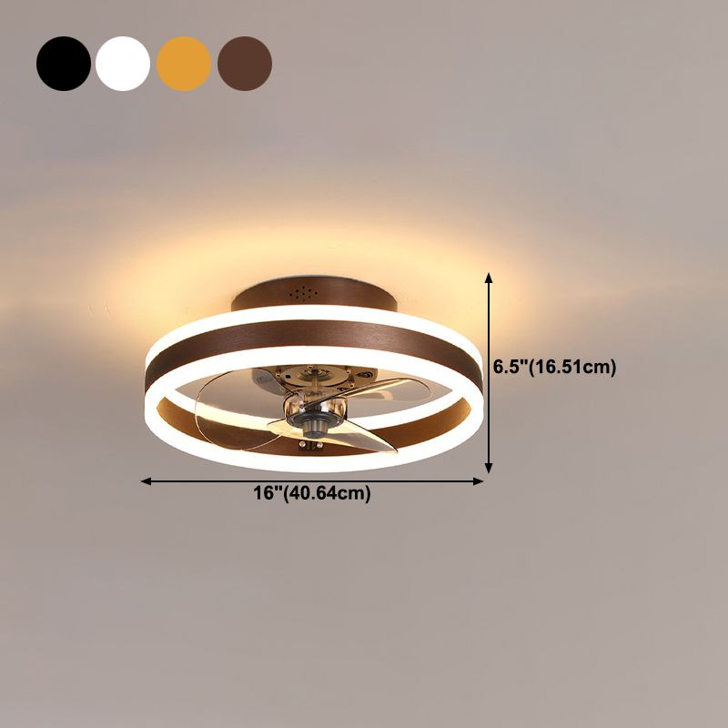 Modern Style Ceiling Fan Lighting Metal 2 Light Ceiling Fan Lighting for Living Room