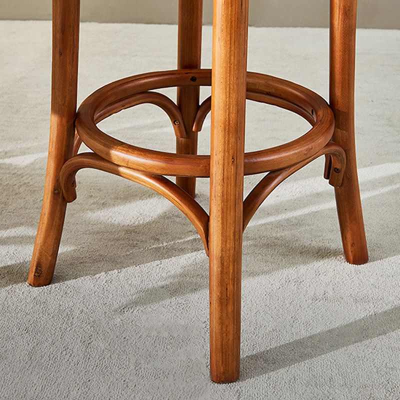 Solid Wood Bar Stool Modern Armless Sitting 28-inch Bar Stool