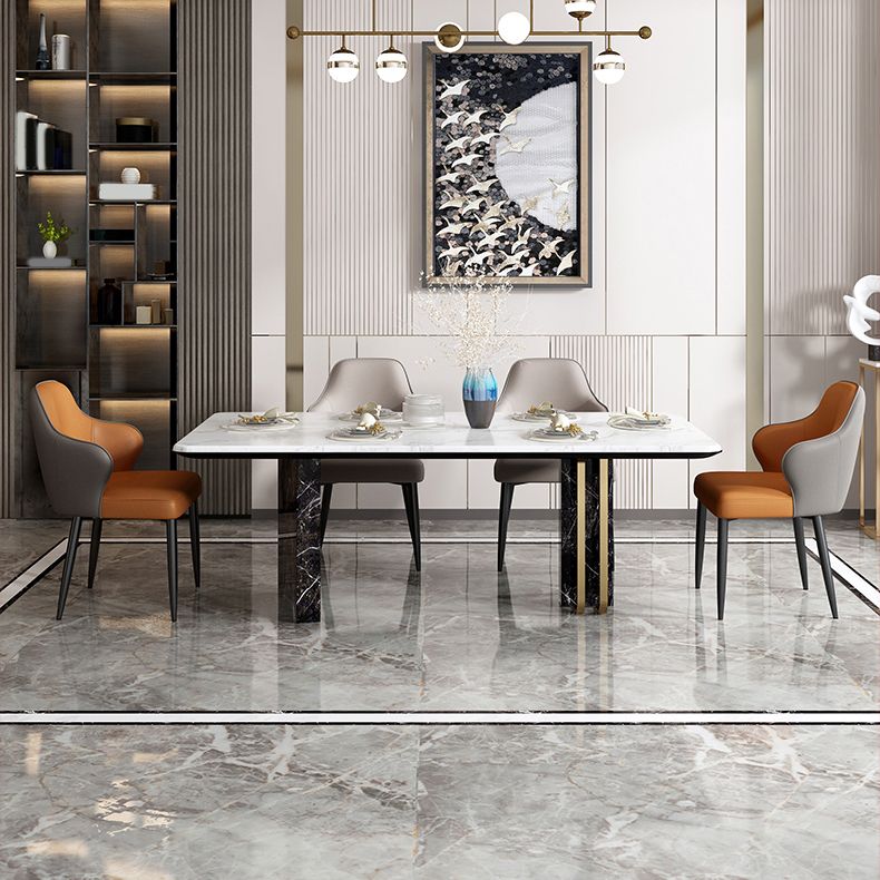 Contemporary Style Parsons Upholstered Dining Arm Chair for Home