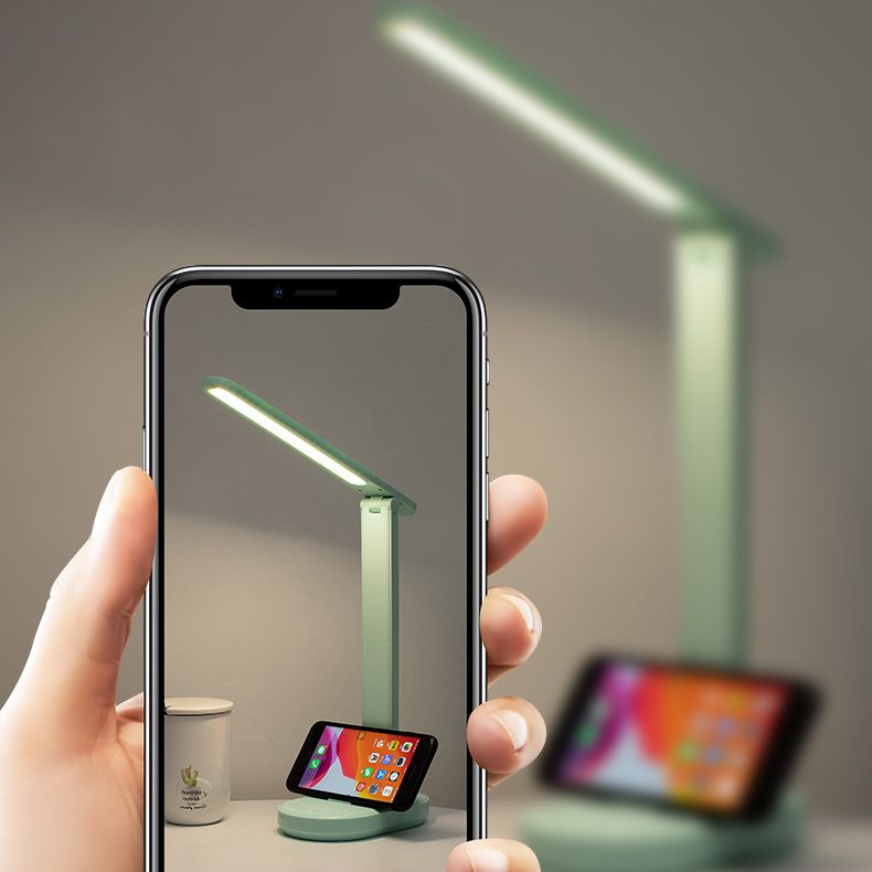 Rechteckige Schlafzimmer Lesen Lampenlampe LED -LED -USB -Tischleuchte LED