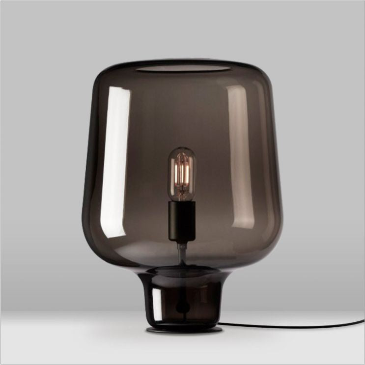 Lámpara de mesa geométrica de estilo posmoderno vidrio 1 sala de estar de la sala de estar luz