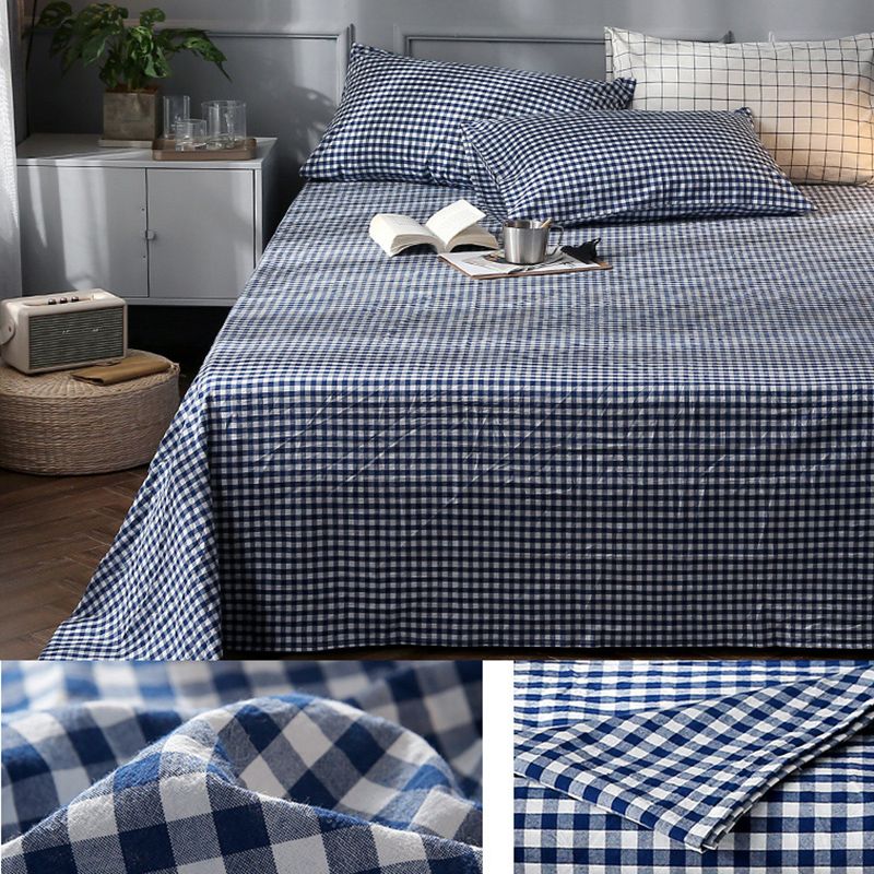 Single Piece Sheet Fade Resistant Queen Breathable Cotton Bed Sheet