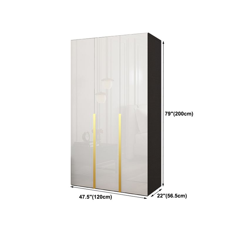 Engineered Wood Wardrobe Cabinet Hinged Modern Wardrobe Armoire