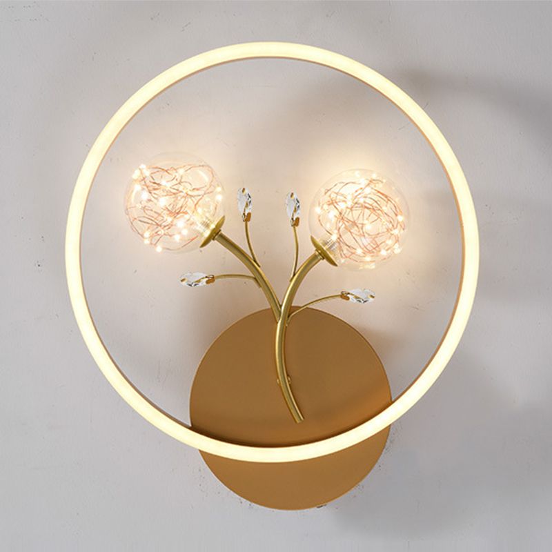 Moderner Stil Kugelform Deckenleuchte Glas 3 Licht Deckenleuchte für Wohnzimmer