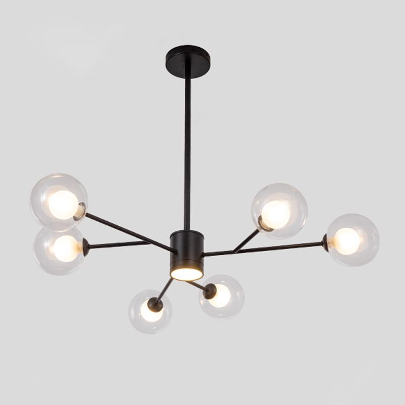 Accesorios de iluminación de lámpara de vidrio de lámpara de araña de araña contemporánea