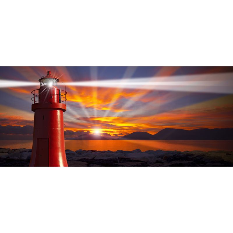 Extra Large Phare Mural Couleur Claire Art Mural Non Tissé pour la Décoration Intérieure, Personnalisé