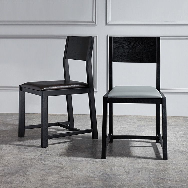 Contemporary Dining Room Dining Chairs Armless Solid Wood Kitchen Chairs